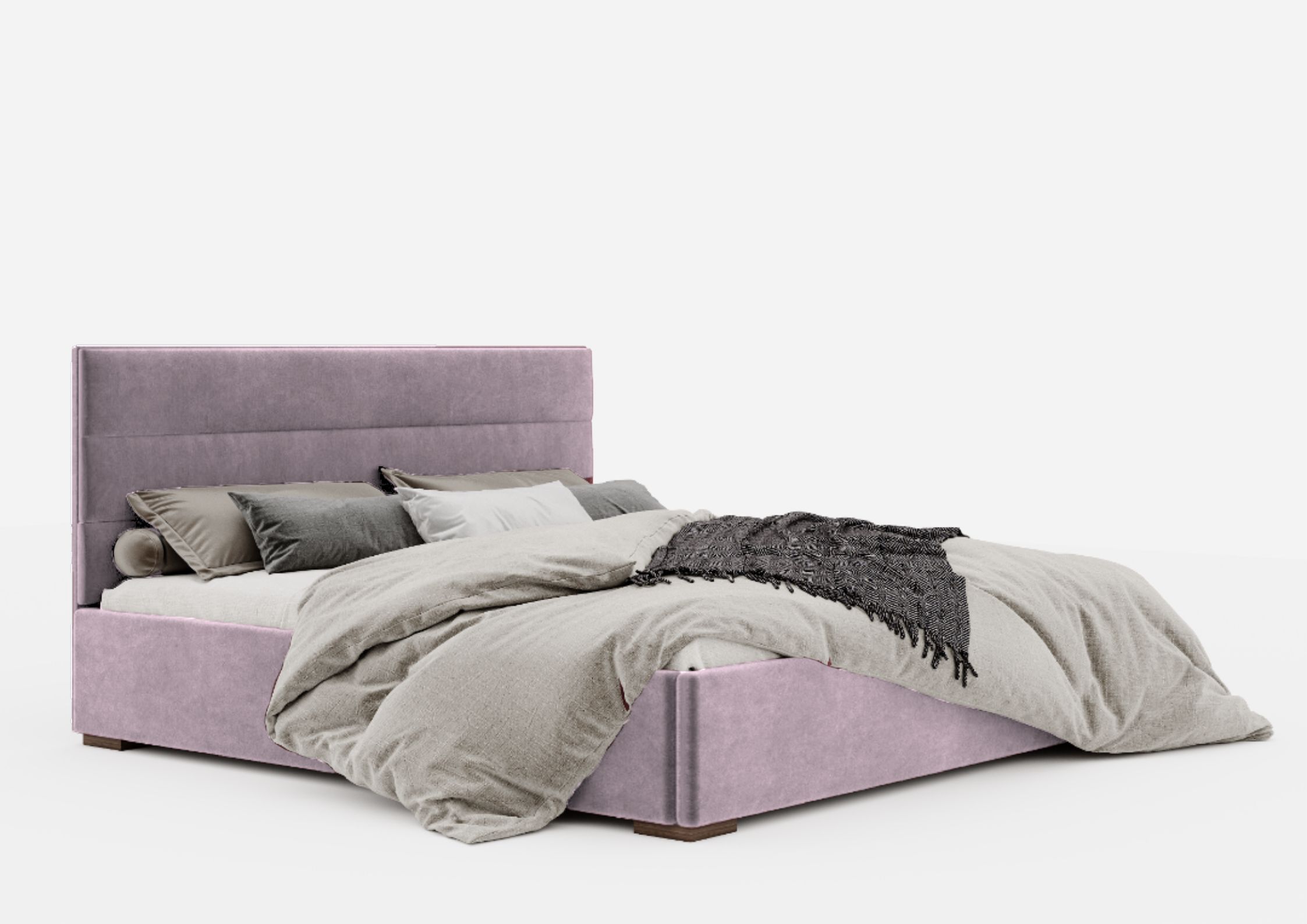 Różowe łóżko 120x200cm